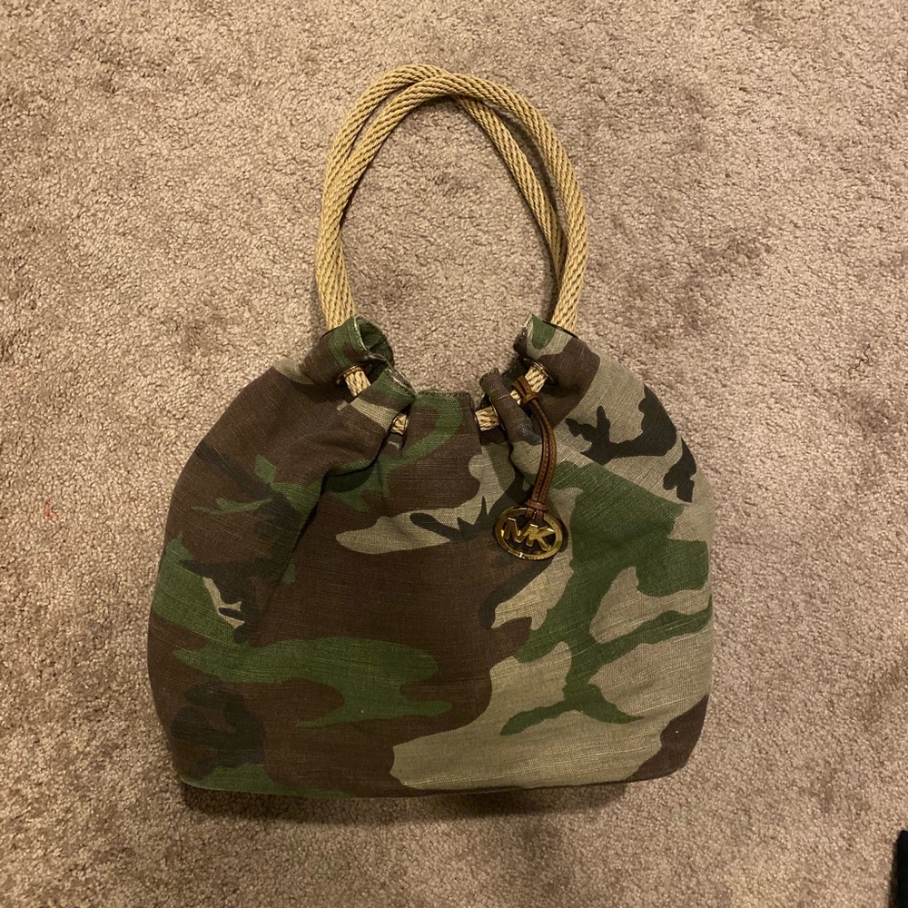 Michael Kors Camo Satchel Purse